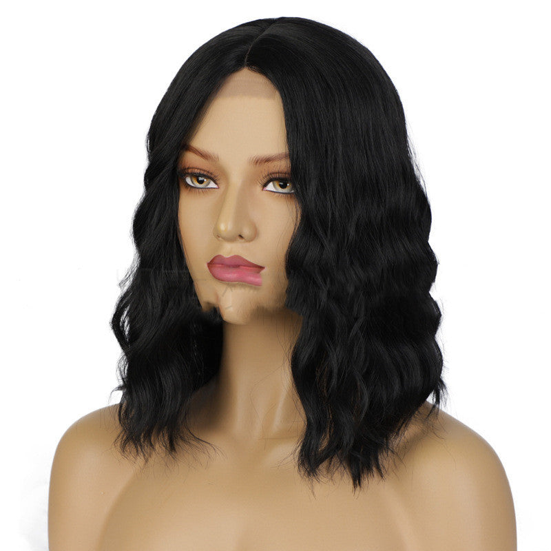 Front Lace Wig Short Curly Hair Fake Front Lace Wig Short Curly Hair Fake